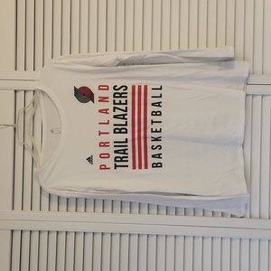 M ADIDAS Portland Trail Blazers LS T